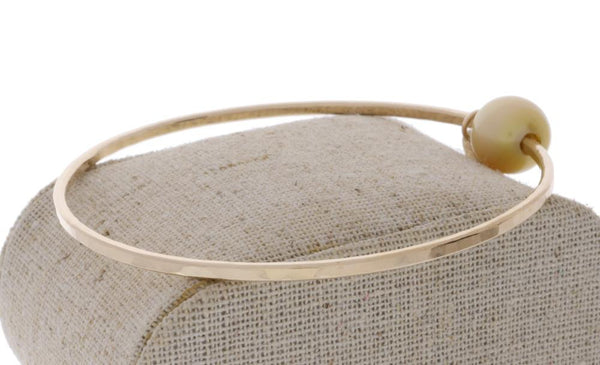 Golden South Sea Pearl Bangle