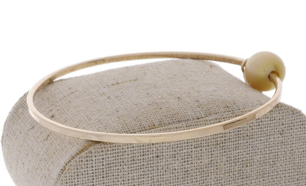 Golden South Sea Pearl Bangle