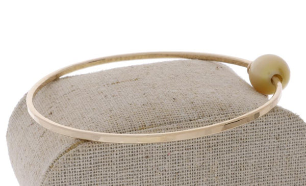Golden South Sea Pearl Bangle