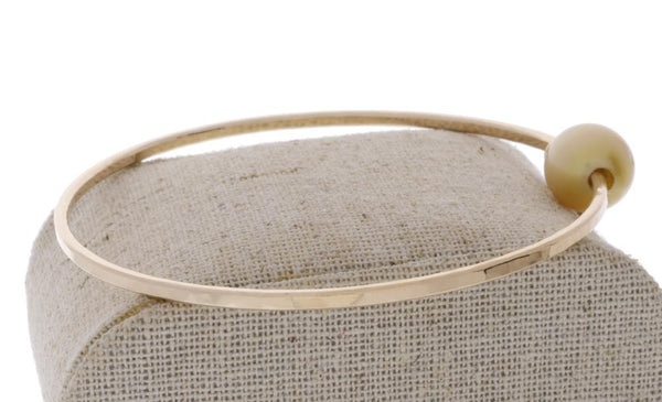 Golden South Sea Pearl Bangle
