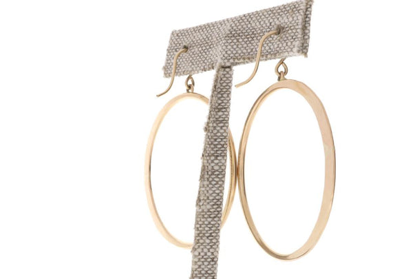 Crescent Moon Hoops