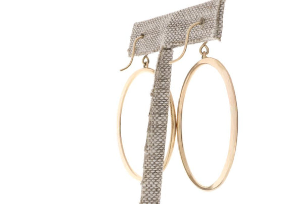 Crescent Moon Hoops