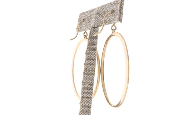 Crescent Moon Hoops