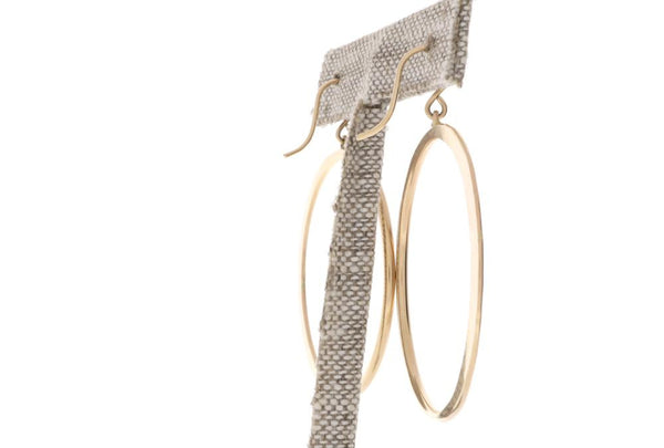 Crescent Moon Hoops