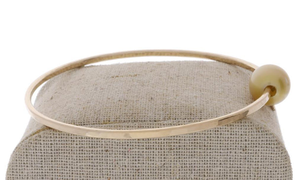 Golden South Sea Pearl Bangle