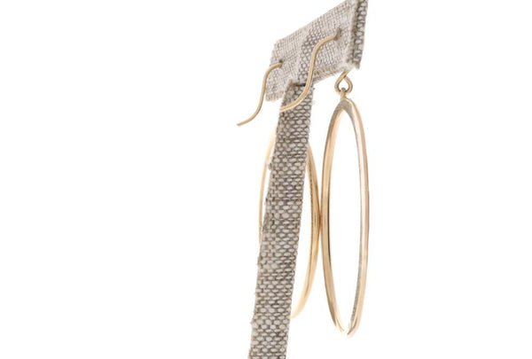 Crescent Moon Hoops