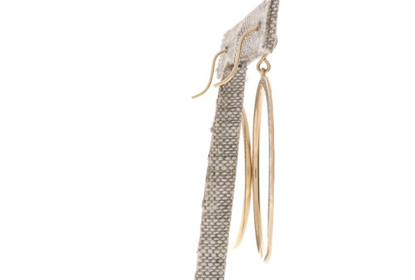 Crescent Moon Hoops