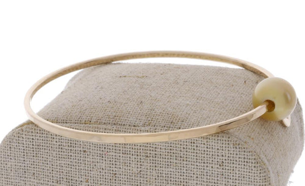Golden South Sea Pearl Bangle