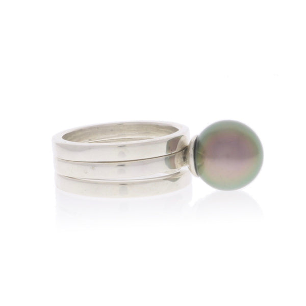 Tahitian Pearl Stacking Rings
