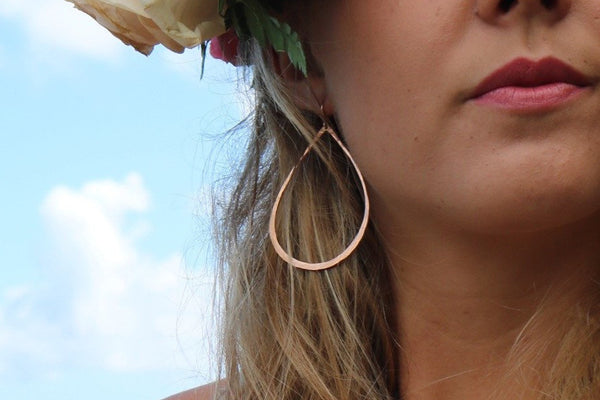 Teardrop Hoops