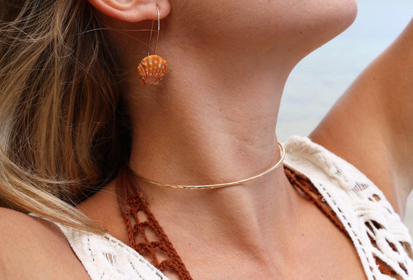Hammered Gold Choker