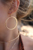 Crescent Moon Hoops