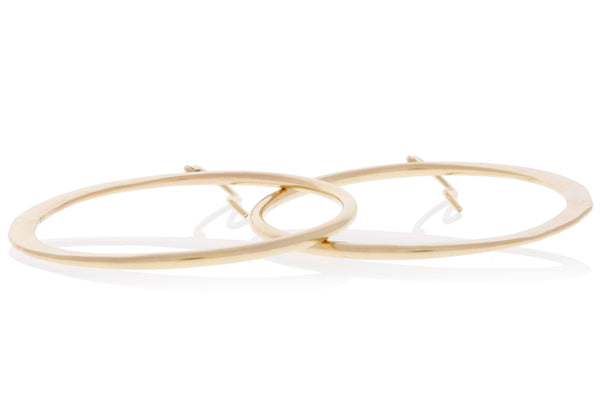 Crescent Moon Hoops