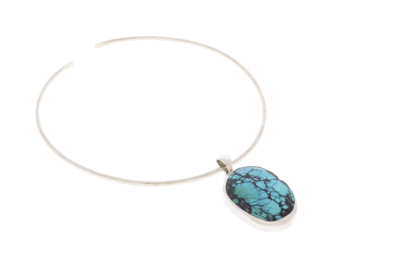 Turquoise Pendant in Silver