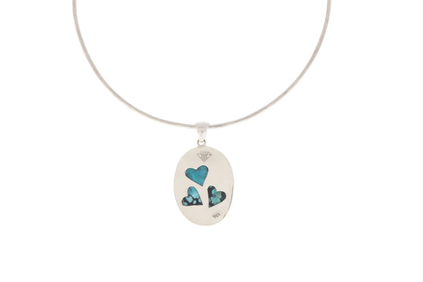 Turquoise Pendant in Silver