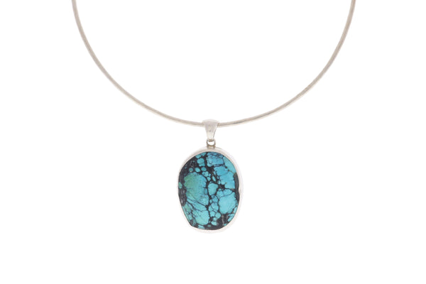 Turquoise Pendant in Silver