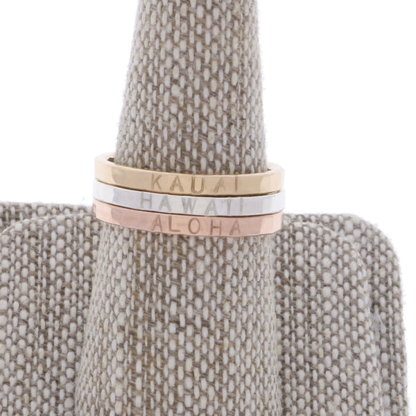 Personalized Stackable Ring