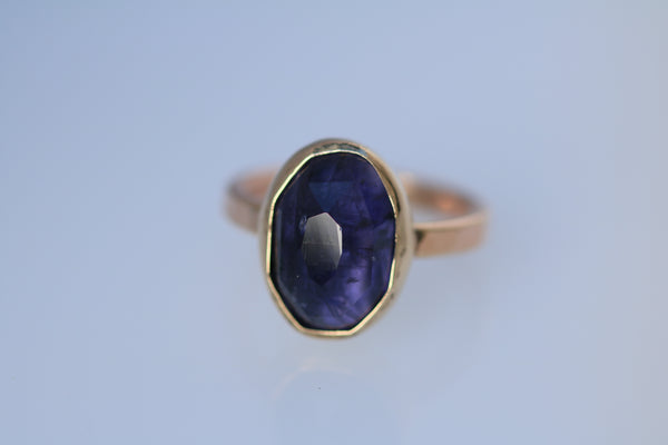 14k Gold Iolite Ring