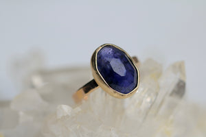 14k Gold Iolite Ring