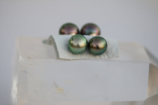 Double Tahitan Pearl Stud Earrings