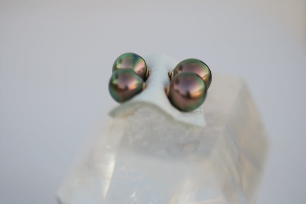 Double Tahitan Pearl Stud Earrings