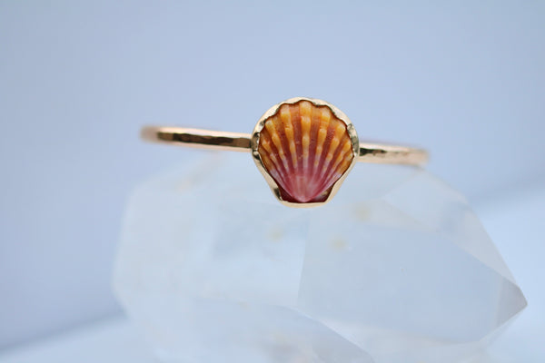 Sunrise Shell Cuff Bracelet in Gold