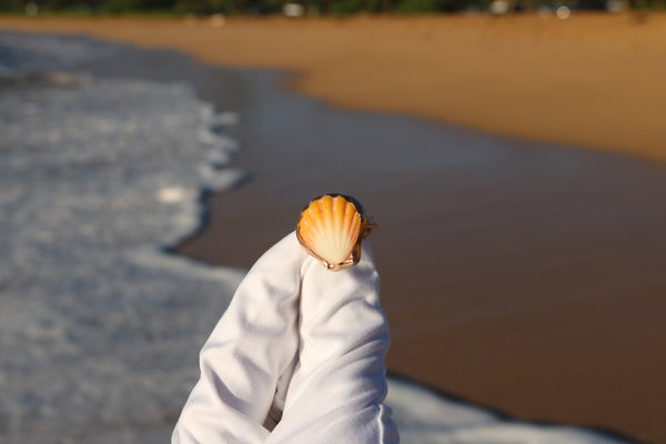 Sunrise Shell Ring in 14k Gold Fill